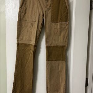 CAbi Captain patchwork pants size 2. Inseam 31, waist 40.  Style 4510 fall23.